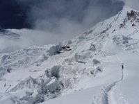 Avant le plateau et les grosses crevasses a traverser