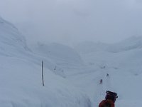 Malgré le temps, il y a toujours qq sur la montagne