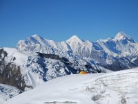 Vue sur l'annapurna 1 à droite